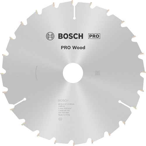 Bosch Zubehör Kreissägeblatt Optiline Wood | 216 x 30 x 2,0 mm | 24t | 1 Stück - 2608640431