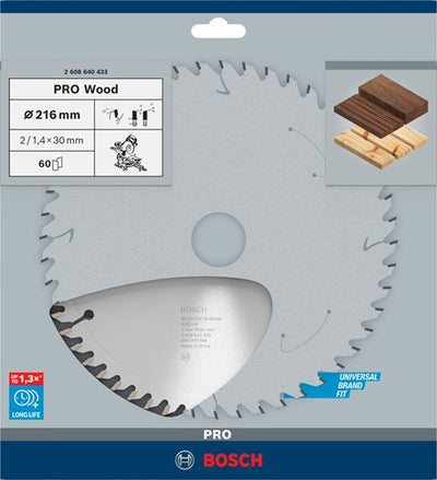 Bosch Zubehör Kreissägeblatt Optiline Wood 216 x 30 x 2,0 mm, 60 1St - 2608640433