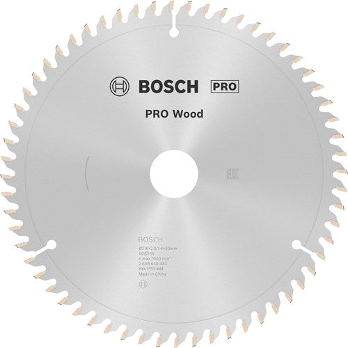 Bosch Zubehör Kreissägeblatt Optiline Wood 216 x 30 x 2,0 mm, 60 1St - 2608640433
