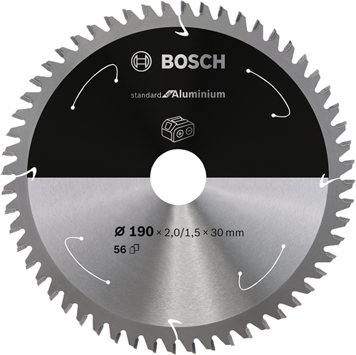 Bosch Zubehör Kreissägeblatt St Aluminium 190x30x2 1,5x56t - 2608837771