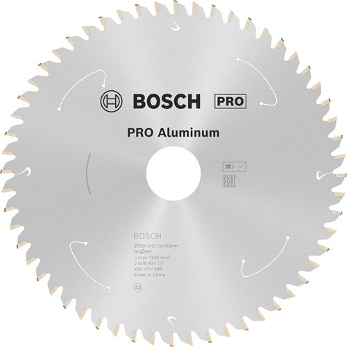 Bosch Zubehör Kreissägeblatt St Aluminium 190x30x2 1,5x56t - 2608837771