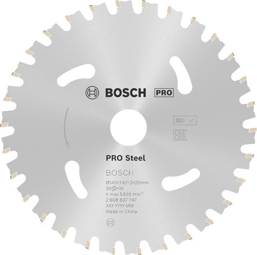 Bosch Zubehör Kreissägeblatt | Norm für Stahl | 140mm | t30 2608837747