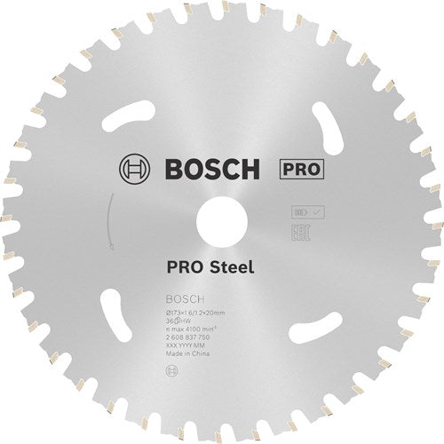 Bosch Zubehör Kreissägeblatt | Norm für Stahl | 173mm | t36 2608837750