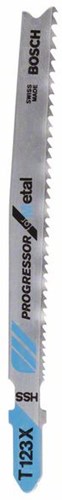 Bosch Zubehör Stichsägeblatt T 123 XF Progressor für Metall 3 Stück – 2608638472