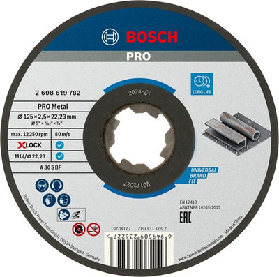 Bosch Zubehör Trennscheibe Metall X-Lock 125x2,5mm - 2608619782