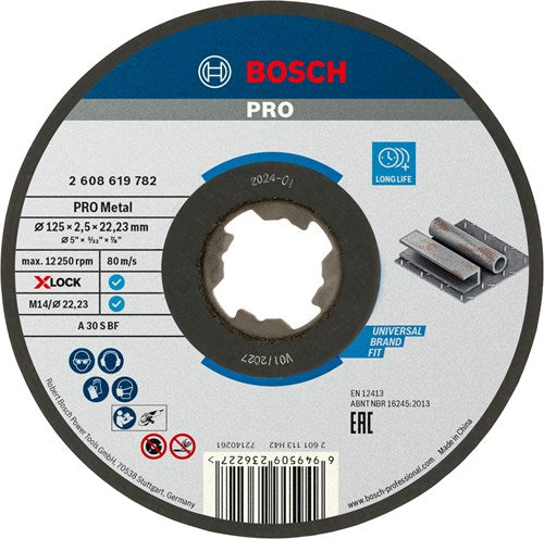 Bosch Zubehör Trennscheibe Metall X-Lock 125x2,5mm - 2608619782
