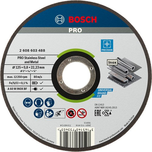 Bosch Rapido Perslink Schijf am besten für Inox, Ø 125 mm