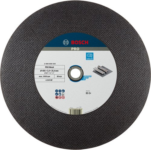 Bosch Zubehör Trennscheibe gerade Experte für Metall A 36 R BF, 400 mm, 25,40 mm, 3,2 mm – 1 Stück – 2608600544