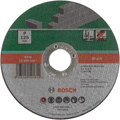 Bosch Zubehör Trennscheibe Stein, 125 x2,5 gerade - 2609256329