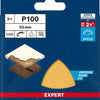 Bosch Zubehör Expert C470 Schleifpapier für Deltaschleifer 93 mm, K100 5-teilig – 2608900826