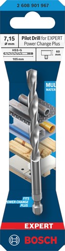 Bosch Zubehör Expert Zentrierbohrer HSS-G | 7,15 x 105 mm – 2608901967