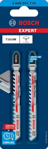 Bosch Zubehör Expert Stichsägeblatt T141HM 2 Stück Faserputz – 2608901710