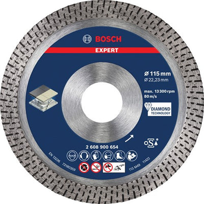 Bosch Zubehör Expert Hartkeramik-Diamanttrennscheibe 115 x 22 | 23 x 1 | 4 x 10 mm – 2608900654