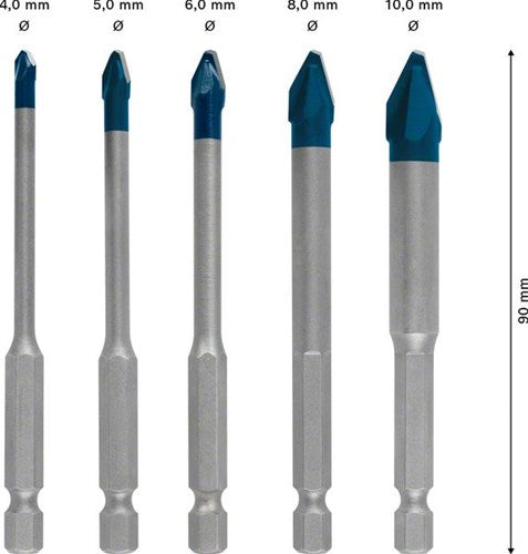 Bosch-Experte HEX-9 Hart Keramikboorsett