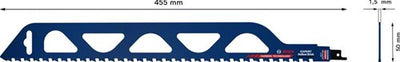 Bosch Zubehör Expert 'Hollow Brick' S 2243 HM Säbelsägeblatt 1 Stück - 1 Stück - 2608900418