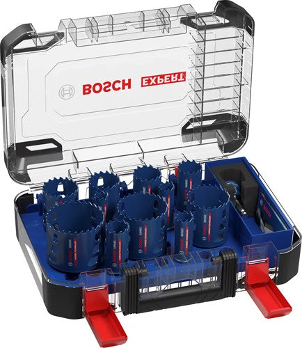Bosch Zubehör Expert Multi Material Power Change Plus Lochsägen-Set | 20; 22; 25; 32; 35; 40; 44; 51; 60; 68; 76x60mm | 14-teilig - 2608901909