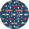 Bosch Zubehör Expert Schleifscheibe O780 mit Folienträger, 150 mm, G180, 6x - 2608902444