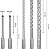 Bosch Zubehör Expert SDS Plus-7x Bohrhammer 5 6 6 8 10 mm 5-teilig – 2608900197