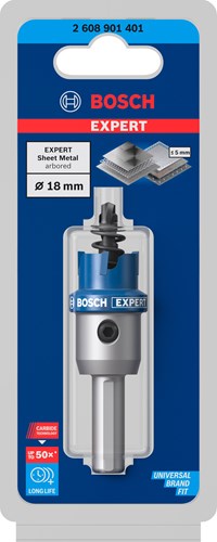 Bosch Zubehör Experte Blech | Lochsäge | 18 mm – 2608901401