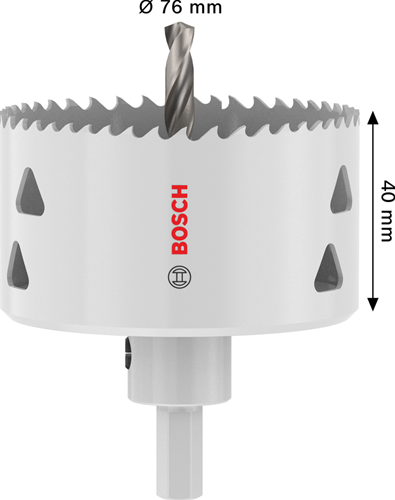 Bosch Zubehör Expert Blechlochsäge mit Schaft | 76x40mm - 2608594527