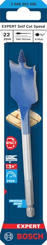 Bosch Zubehör Expert Speed ​​Drill Selbstschnittgeschwindigkeit | Sechskantschaft | 22 x 152 mm – 2608902096