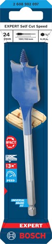 Bosch Zubehör Expert Speed ​​Drill Selbstschnittgeschwindigkeit | Sechskantschaft | 24 x 152 mm – 2608902097
