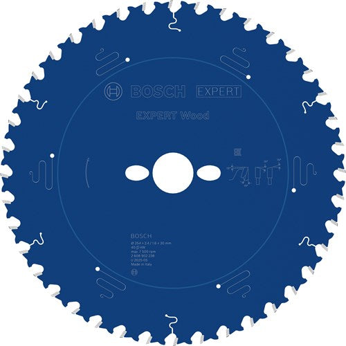 Bosch Zubehör Expert Holzkreissägeblatt | 254 x 2,4 1,6 x 30 mm | t40 - 2608902238