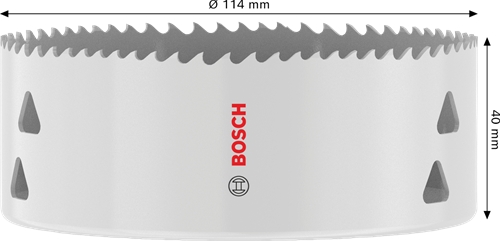 Bosch Zubehör Lochsäge mit Gewinde für mehrere Materialien | 114 x 40 mm – 2608594606
