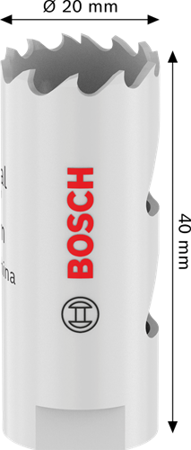 Bosch Zubehör Lochsäge mit Gewinde für mehrere Materialien | 20x40mm - 2608594562