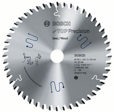 Bosch Circular Saw Blade Top Precision am besten für Holz, 165