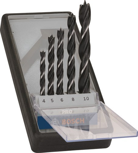 Bosch Zubehör Holzbohrer-Set | robustline | 5-teilig | 2607010527 - 2607010527