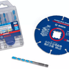Bosch Zubehör Multimaterial Multi Wheel X-Lock Trennscheibe 125 mm + Multiconstruction Universalbohrer-Set – 061599765r