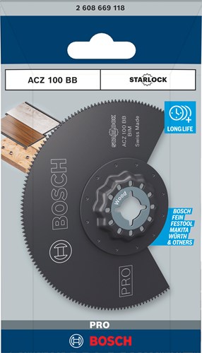 Bosch Zubehör Pro Acz 100 BB Multitool-Sägeblatt | 100 mm – 2608669118