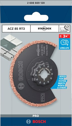 Bosch Zubehör Pro Acz 85 RT3 Multitool-Sägeblatt | 85 x 2 |5 mm - 2608669120