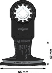 Bosch Zubehör Pro AII 65 Apib Tauchsägeblatt | 65x40mm | 1 Stück - 2608669081 - afbeelding 2