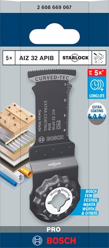 Bosch Zubehör Pro Aiz 32 Apib Tauchsägeblatt | 32x50mm | 5 Stück - 2608669067