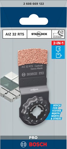 Bosch Zubehör Pro Aiz 32 RT5 Multitool Sägeblatt | 2 |5 x 32 mm – 2608669122