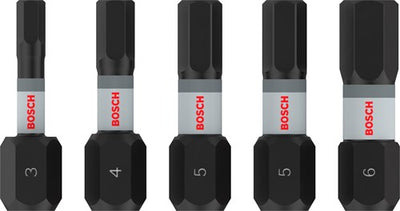 Imp Bosch Zubehör Pro H Act Bits | h3 | h4 | h5 (x2) | h6 | 25mm | 5 Stück - 2608521h59