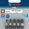 Imp Bosch Zubehör Pro H Act Bits | h3 | h4 | h5 (x2) | h6 | 25mm | 5 Stück - 2608521h59