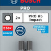 Bosch Zubehör Pro Hex Schlagschrauber-Bit | h5 | 25mm | 2-teilig - 2608522556