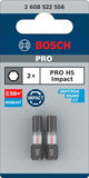 Bosch Zubehör Pro Hex Schlagschrauber-Bit | h5 | 25mm | 2-teilig - 2608522556