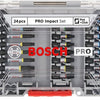 Imp Bosch Zubehör Pro Act Schraubendreher-Bit-Set | 24-teilig – 2608521u75