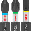 Imp Bosch Zubehör Pro Act Schraubendreher-Bit-Set | ph2 (x5) | pz2 (x5) | t20 (x5) | t25 (x5) | t30 (x5) | 25mm | 25 Stück - 2608521u63
