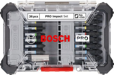 Imp Bosch Zubehör Pro Act Schraubendreher-Bit-Set | 36 Stück - 2608521u73