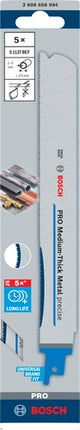 Bosch Zubehör Pro mitteldickes Metall präzises S1137BEF Sägeblatt | 1 |1 x 25 x 225 mm | 5-teilig - 2608658994