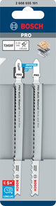Bosch Zubehör Pro Multi Material dickes und dünnes T345XF-Stichsägeblatt. 132mm | 2-teilig - 2608655101