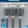 Imp Bosch Zubehör Pro Nutsetter Act Kappe | 8x50 | 10x50 | 13x50mm | 3-teilig - 2608521u64