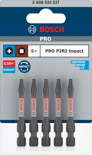 Imp Bosch Zubehör Pro P2R2 Act Bit | 55mm | 5-teilig - 2608522527