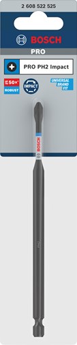 Bosch Zubehör Pro Phillips Schlagschrauber-Bit | ph2 | 150 mm – 2608522525