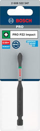 Bosch Zubehör Pro Pozidriv Schlagschrauberbit | pz2 | 90 mm – 2608522547